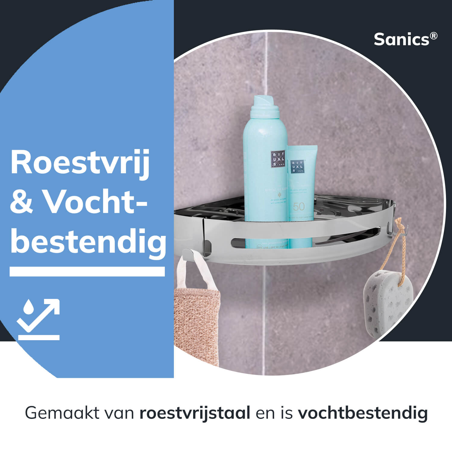 Doucherekje Zilver Doucherekje Zilver