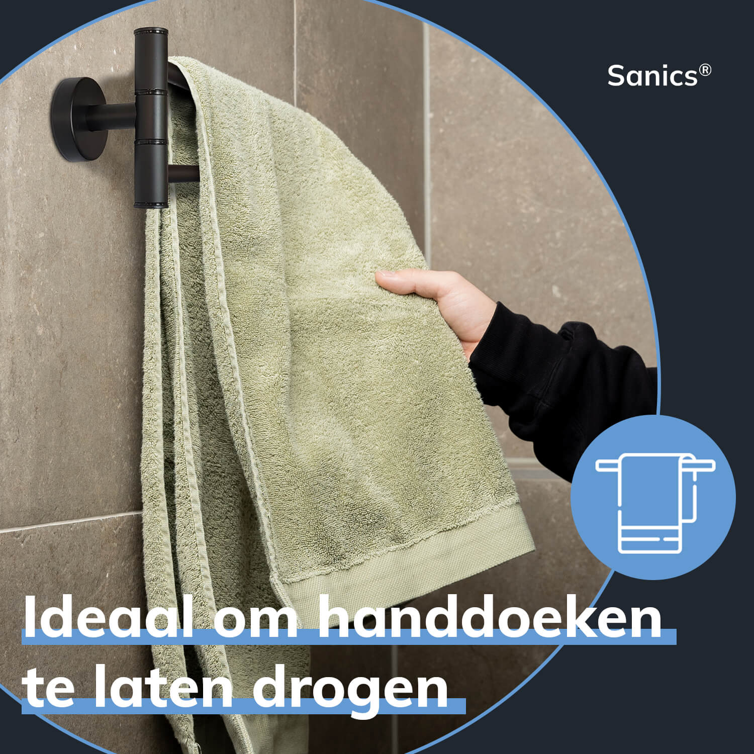 Handdoekenrek badkamer