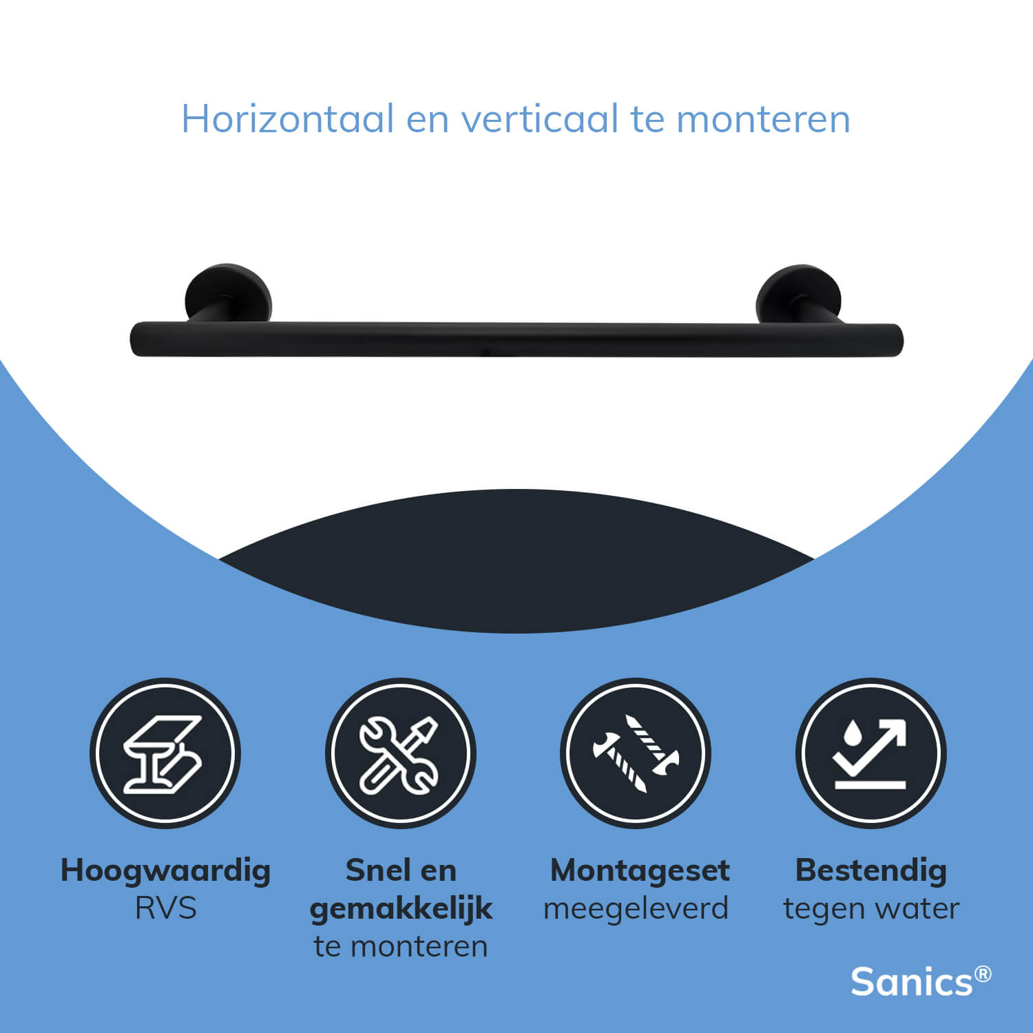 Handdoekenrek badkamer