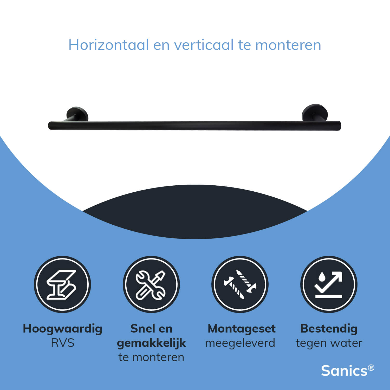 Handdoekenrek badkamer