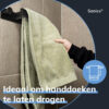 Handdoekrek zwart