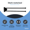 Handdoekstang met montage materialen