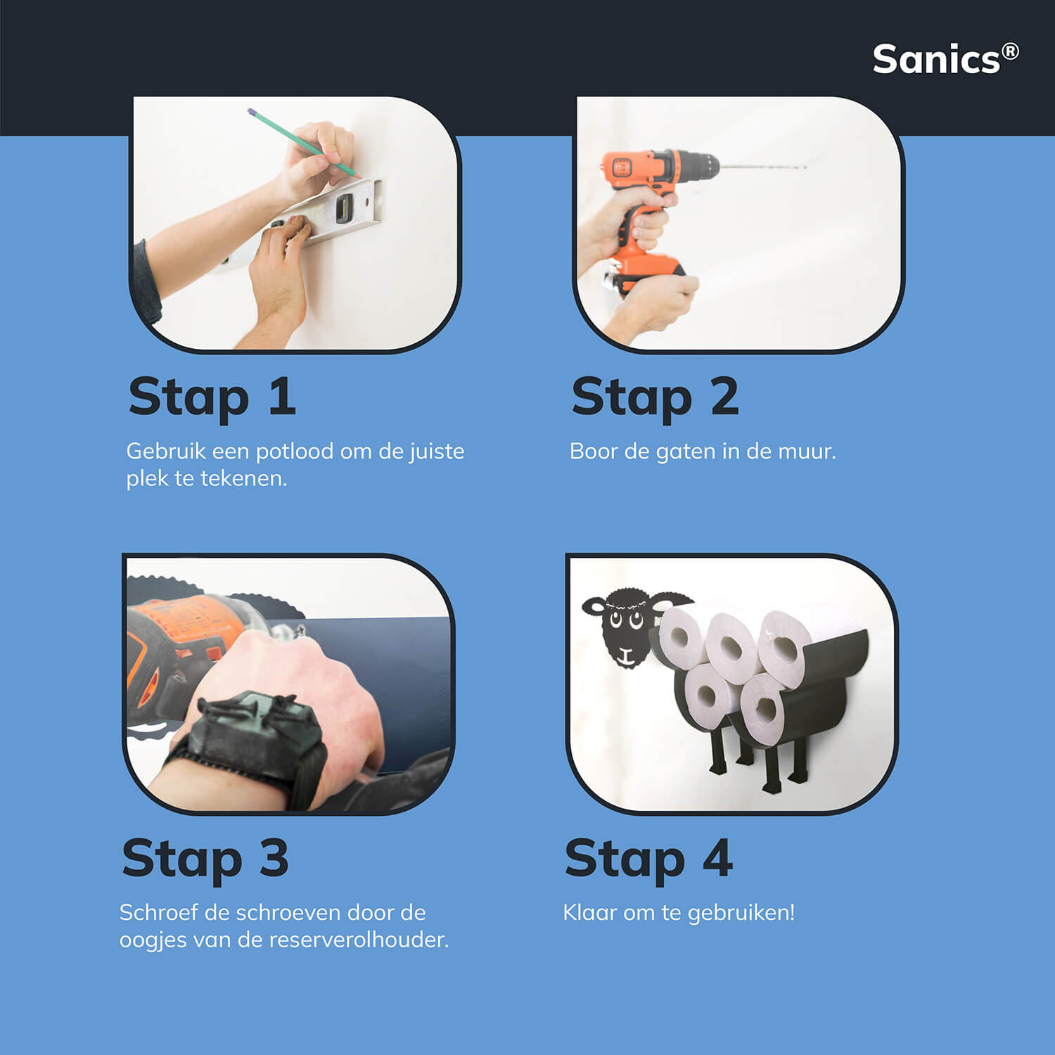 Reserverolhouder Hangend