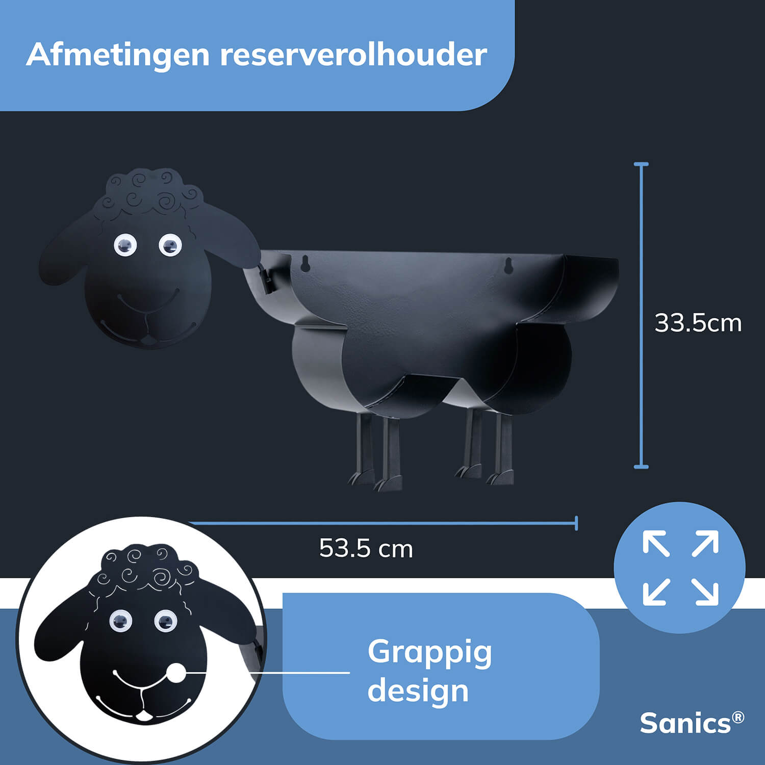Reserverolhouder staand