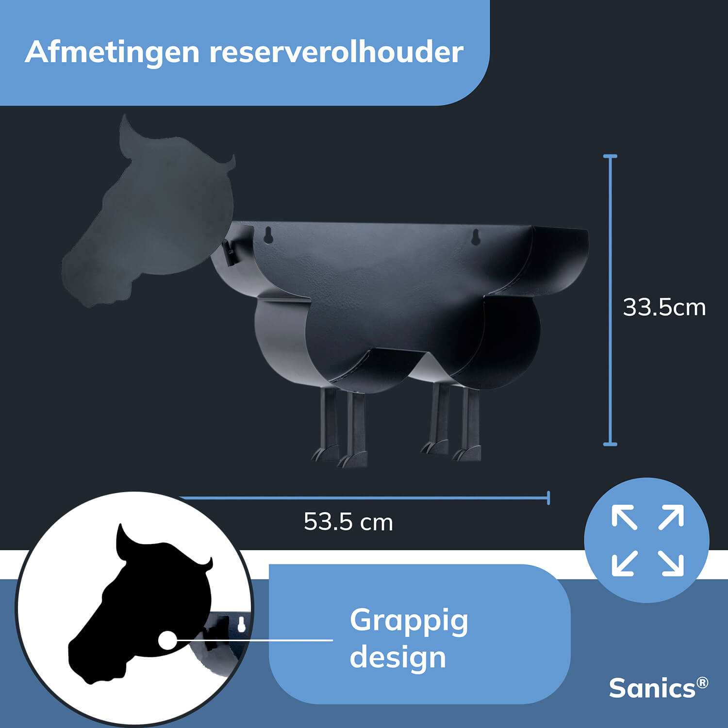 Reserverolhouder staand