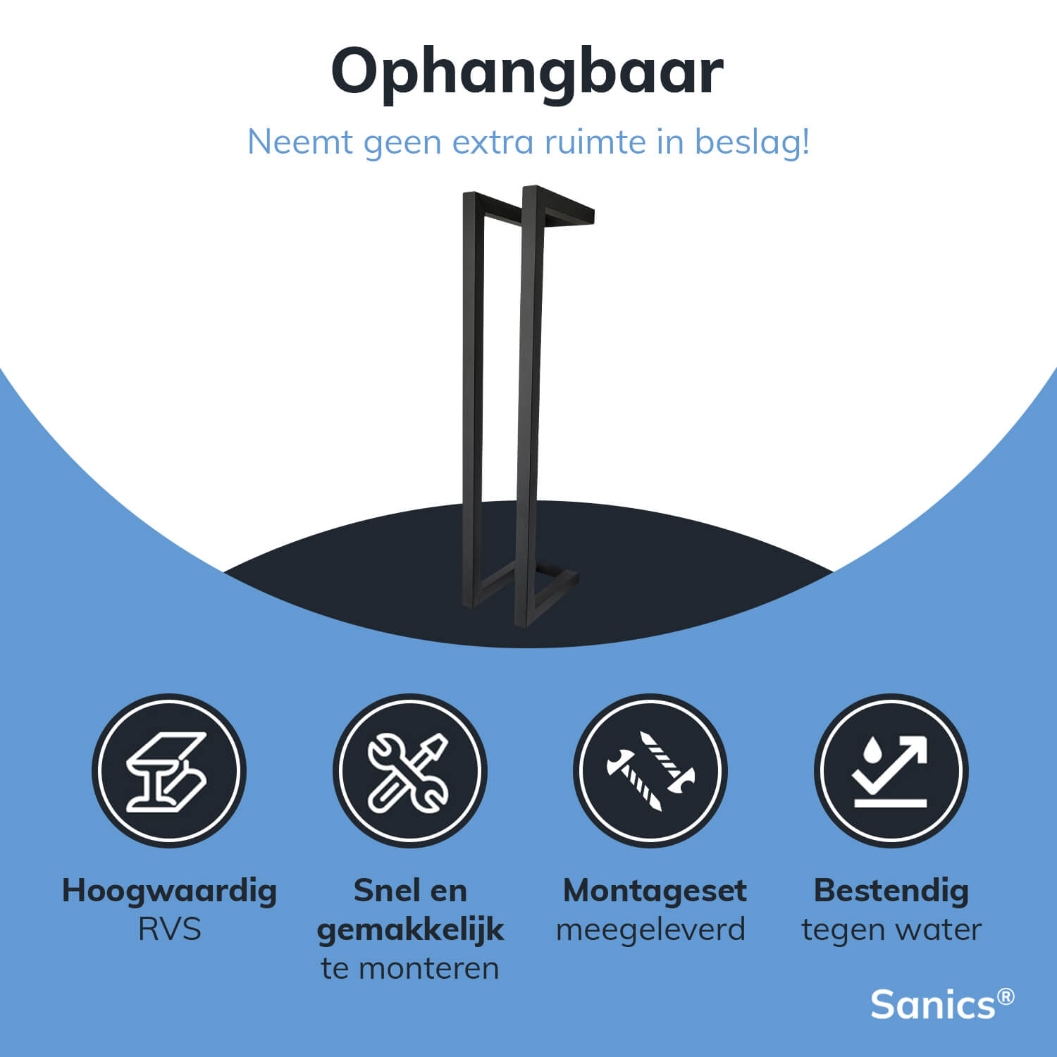 Reserverolhouder staand