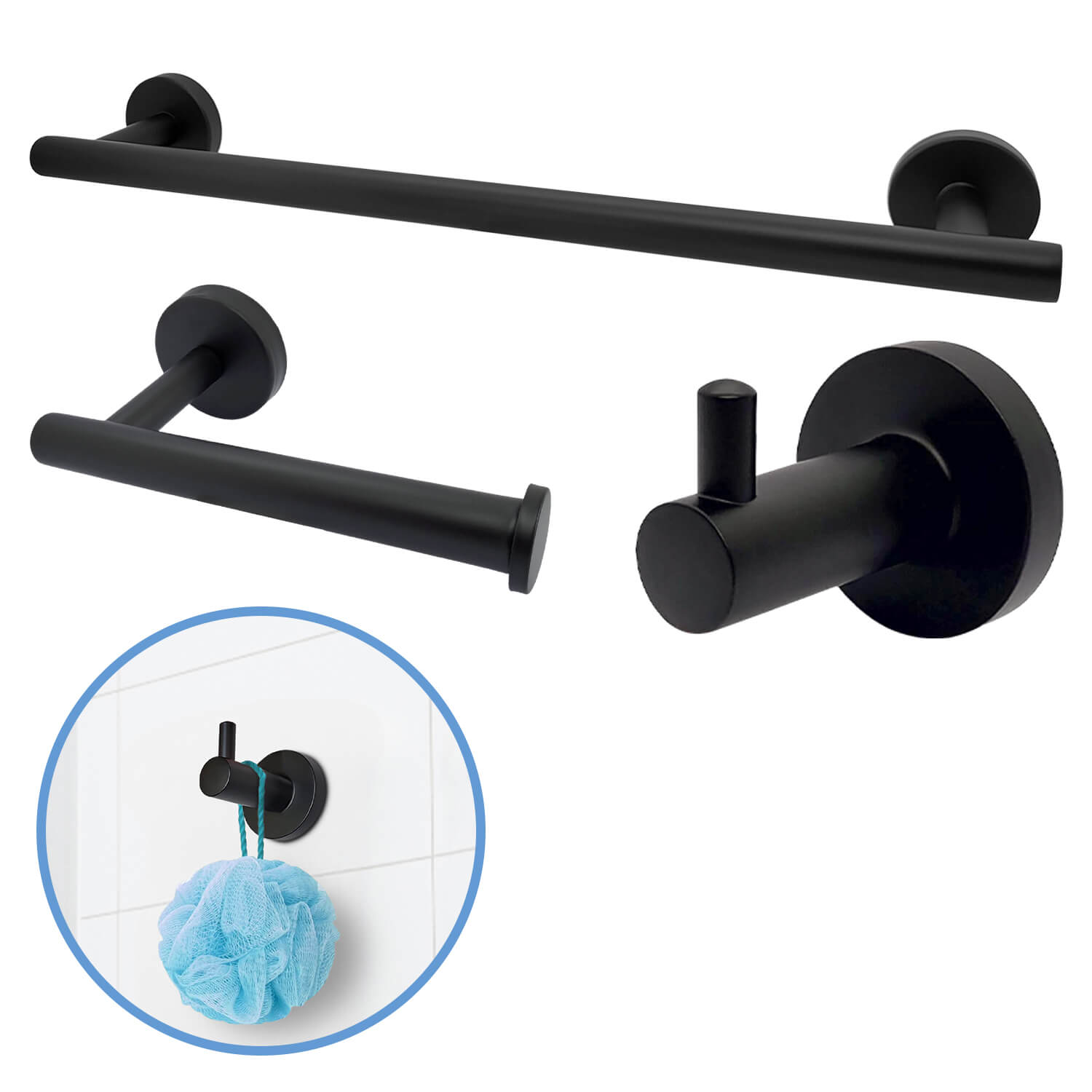 Toilet accessoires set