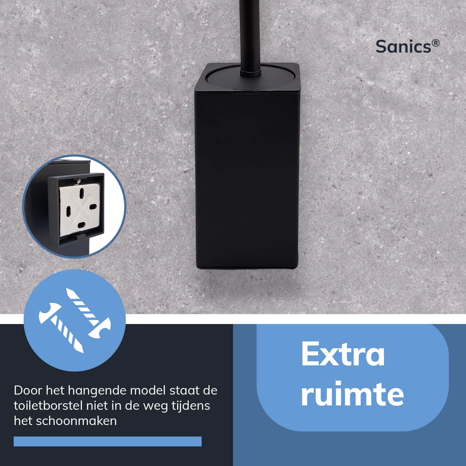 Toiletborstel hangend