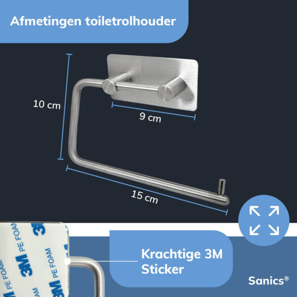 Toiletrolhouder Zilver