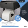 Toiletrolhouder inclusief montageset