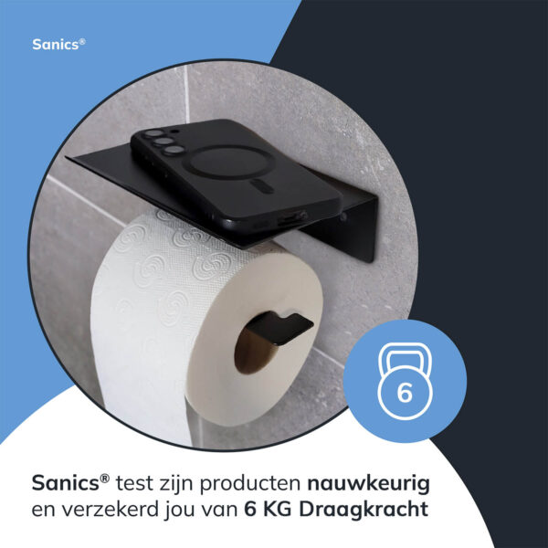 Toiletrolhouder zonder boren