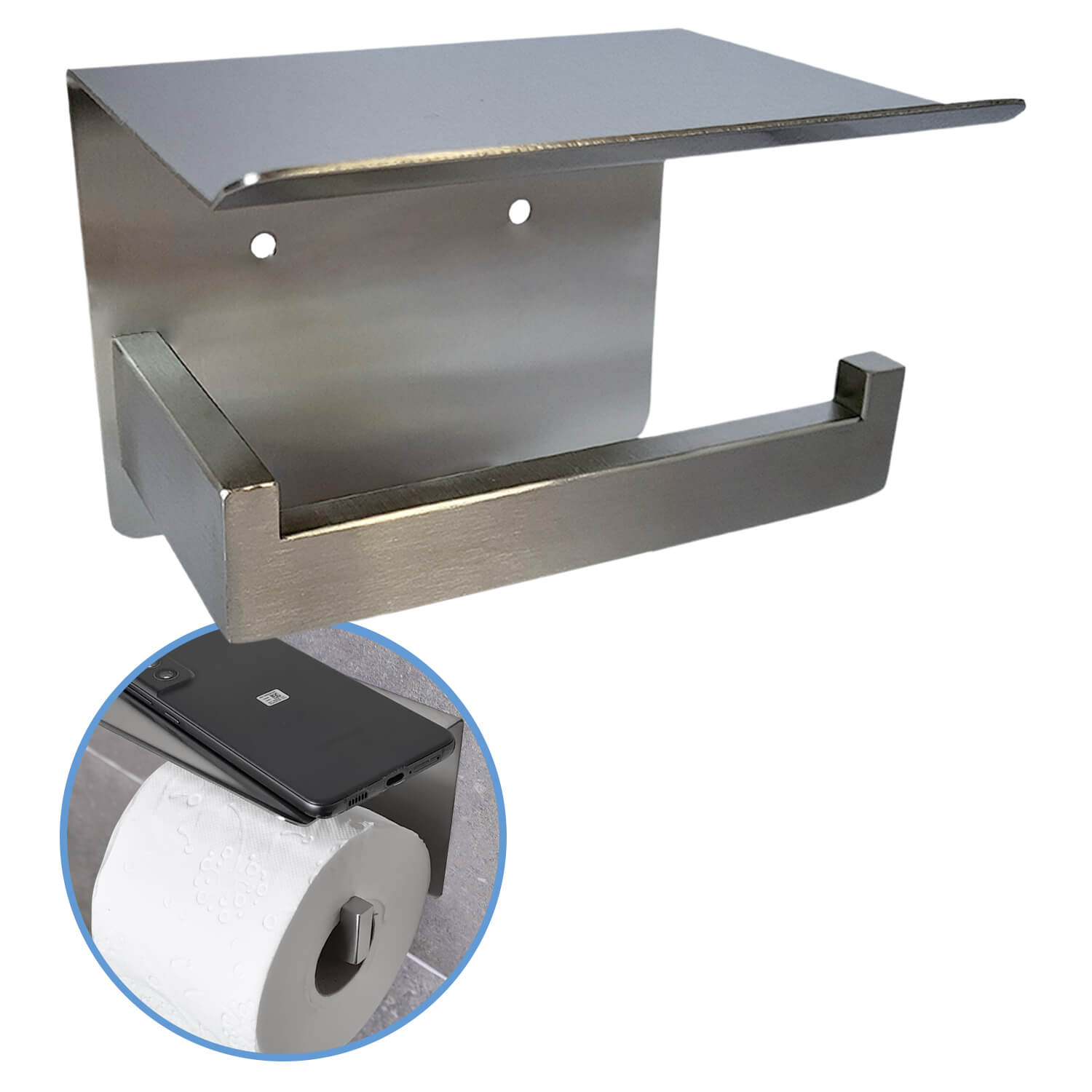 Toiletrolhouder zonder boren