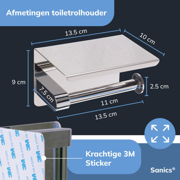 Toiletrolhouder zonder boren