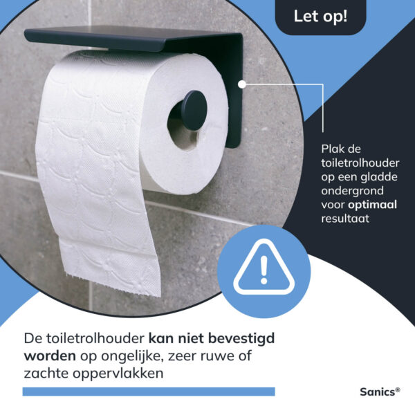 Toiletrolhouder zwart