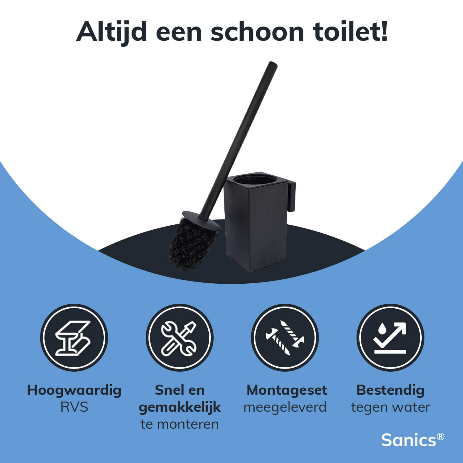 WC borstel met houder