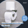 WC papier houder Zilver