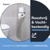 WC rolhouder RVS