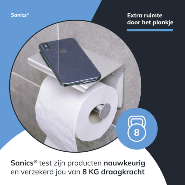 WC rolhouder met plankje