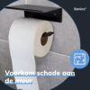 WC rolhouder zwart