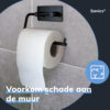 WC rolhouder zwart