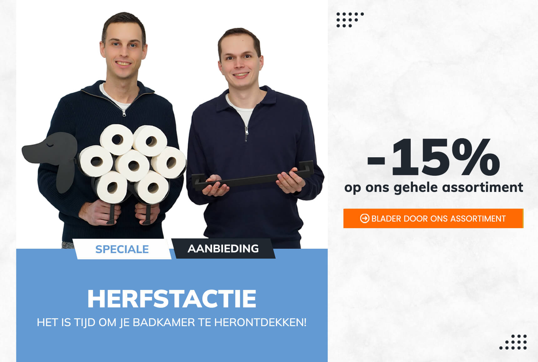 Korting op badkameraccessoires